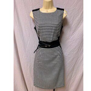 CALVIN KLIEN HOUNDSTOOTH DRESS
